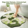 Softania Moss Bath Mat - Cute Green Bathroom Rug with