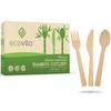 100% Bamboo Forks Spoons Knives Cutlery Combo Set - 380