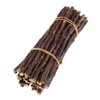 DIYEAH 50pcs Log Section Christmas Sticks Long Birch Natural Birch