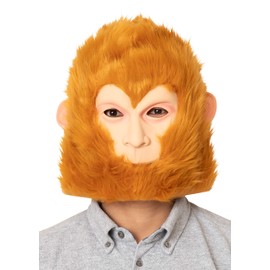 Clearstone Rubber Mask Cosplay Halloween Animal Mask Real Mask Rubber Monkey Monkey Headwear Unisex Brown Costume