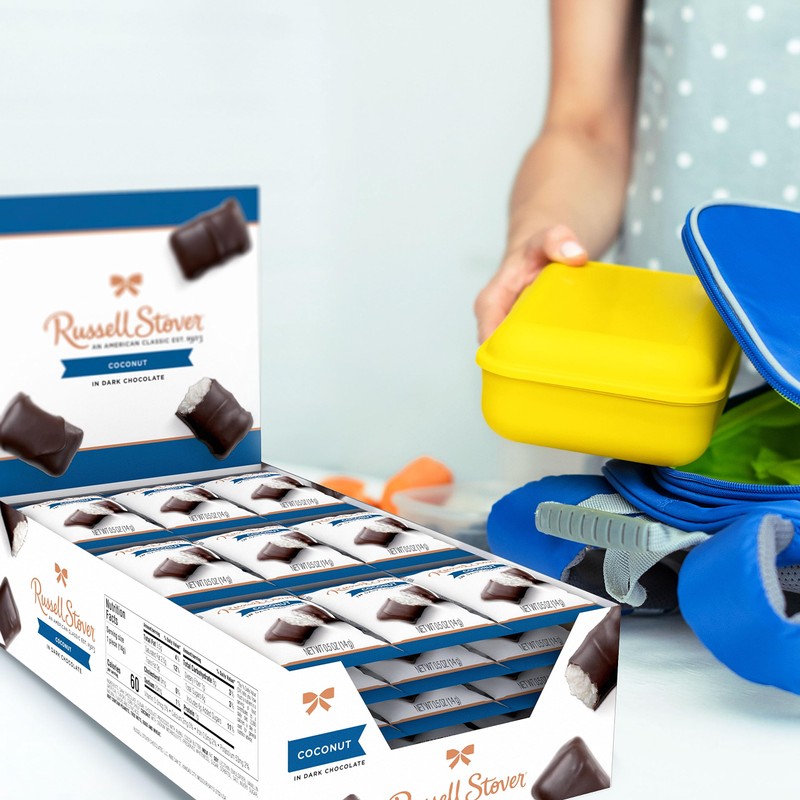 Russell Stover Dark Chocolate Coconut - 0.5 oz (Pack of