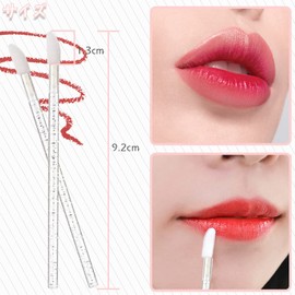 Disposable Lip Brush Makeup Brushes Set of 100 Lip Makeup Brushes Lipstick Applicator Lip Gloss Brushes Lip Makeup Brushes Lipstick Lip Gloss Wand Multifunctional, Easy to Use, Soft, Skin-friendly,