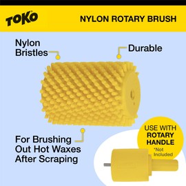 TOKO Ski and Snowboard Waxing Rotary Brush 10mm Nylon