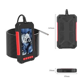 yiteng Industrial Endoscope Inspection Camera Fiberscope Fiber Camera with 3.9mm Lens IP67 Waterproof Built-in 6 LED 4.3 Inch High Definition 1080P Display Screen