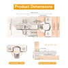 Luokim 2 Pack 1 Pair Full Overlay Soft Close Cabinet