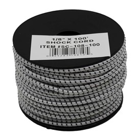 T.W Evans Cordage SC-108-100 1/8-Inch by 100-Feet Elastic Bungee Shock Cord