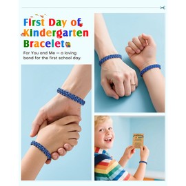 PINKDODO First Day of Kindergarten Bracelet Gift Mommy and Me Back to School Stuff Essentials Gifts for Kids Mom Mother Son
