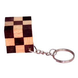 Key Snake Cube Keyring, Snake Cube Snake Puzzle IQ Puzzle Cobra Cube, Snake Cube 3 x 3 x 3 Brain Teaser IQ Test 3D Puzzle, Puzzle Game