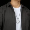 Kawailay Peace Sign Necklace Peace Symbol Necklace Gothic Punk Biker