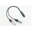 Youkamoo 4 Pin XLR Female to Dual 3 Pin XLR
