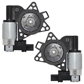 Brock Replacement Pair Set Power Window Lift Regulator Motors w/ 2 Pin Connectors Compatible with 04-17 CX-7 CX-9 RX-8 G22C5958XC GJ6A5858XC
