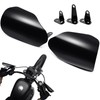 Benlari Stainless Steel Handguards, Larger Hand Guards Fit for Harley