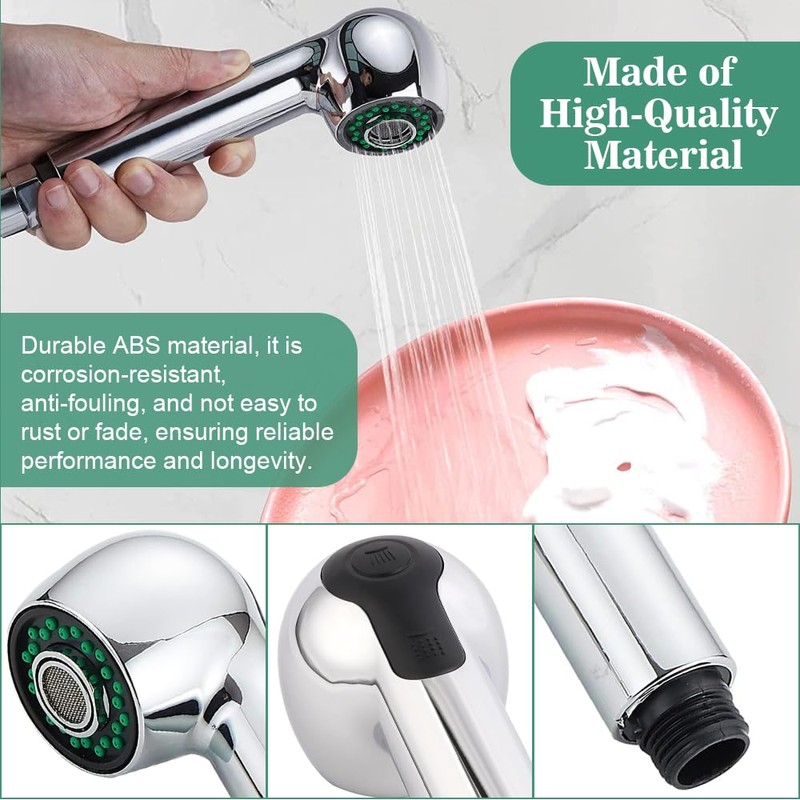Shower Head Water Saving with 2 Jet Types and Shower,