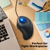 PORLEI Wired Trackball Mouse, Easy Index Finger Control, Ergonomic Comfort