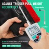 Mxmoonfree Digital Force Gauge 110LB Trigger Pull Gauge Push Pull