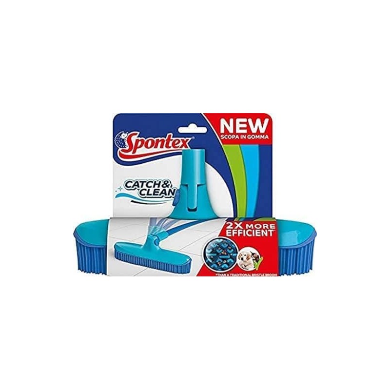 Spontex Catch & Clean, Brush with Rubber Bristles