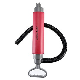 Amarine Made Bilge Pump,Red Bilge Pump for Kayaks,Canoes and Boats,Manual Kayak Hand Water Pumps Portable Sump Pump,Must Have Emergency Equipment for Kayakers (with hose)