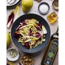 Mina Olive Oil Extra Virgin 169 Fl Oz, New Harvest, Polyphenol Rich Olive Oil for Cooking, Moroccan EVOO, Single Origin, Cold Extraction, Less than 0.2% Acidity, 5 L