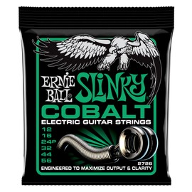 Ernie Ball Not Even Slinky Cobalt Electric Guitar Strings, 12-56 Gauge (P02726)