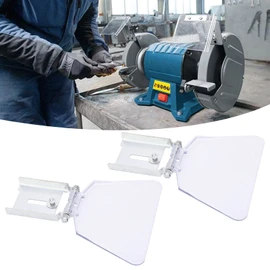 2Pcs Bench Grinder Eye Shield 304 Stainless Steel Bench Grinder Safety Guards Shields Machine Accessory for Protection 200/250