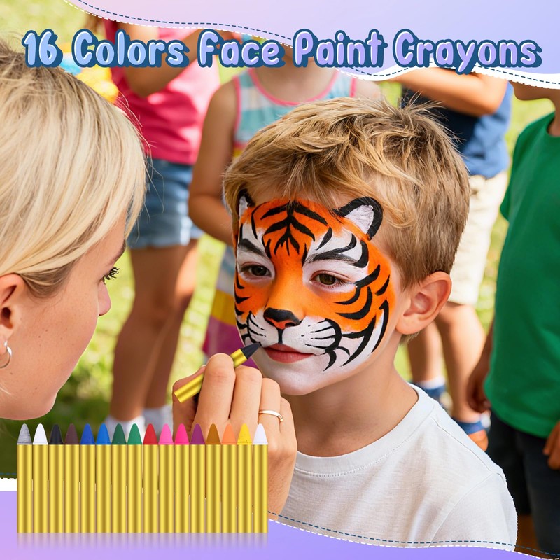 Professional 65 Colors Face Painting Kit for Kids & Adults,