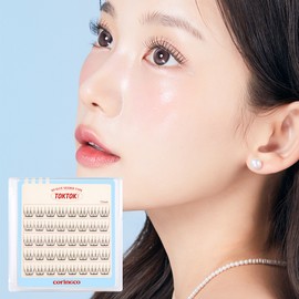 Koringko Toktokhara No Glue Eyelashes Pure 11mm, Black, 1 piece