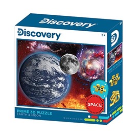 Discovery 3D Earth and moon 150 piece puzzle