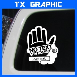 Oracal No Text On Board I Can Wait Decal Sticker Car Wall Vehicle  Size: 11" W x 9" H