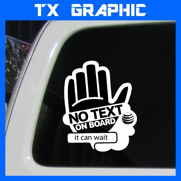 Oracal No Text On Board I Can Wait Decal Sticker