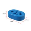Bohaner Pack of 4 Universal Heavy Duty Rubber Exhaust Bracket