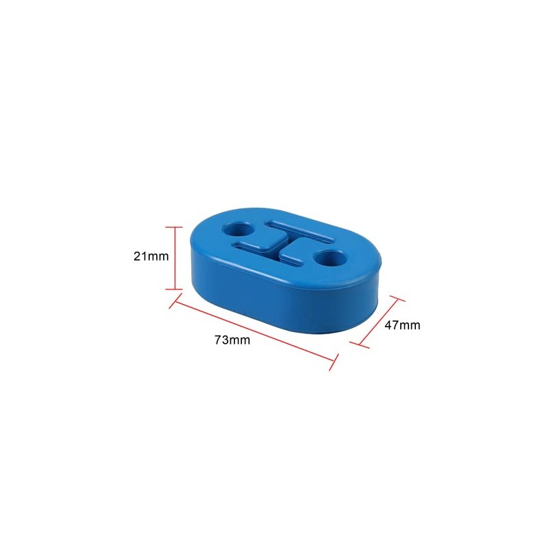 Bohaner Pack of 4 Universal Heavy Duty Rubber Exhaust Bracket