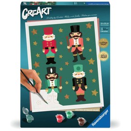 Ravensburger CreArt Christmas Nutcracker Paint by Numbers Kit for Adults - 25982 - Painting Arts and Crafts for Ages 12 and Up