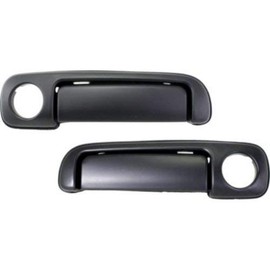 Evan Fischer Exterior Door Handle compatible with 96-97 Ford Thunderbird LX Set of 2 Front Left and Right Side Plastic Primed W/Keyhole