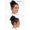 Rose bud Messy Bun Hair Pieces For Women Coffee Brown