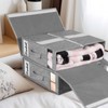 KEEGH Bed Sheet Organizers and Storage, 4 Pack Linen Closet