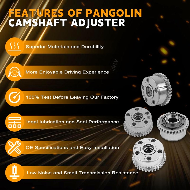 PANGOLIN 4PCS Intake & Exhaust VVT Camshaft Adjuster Timing Cam