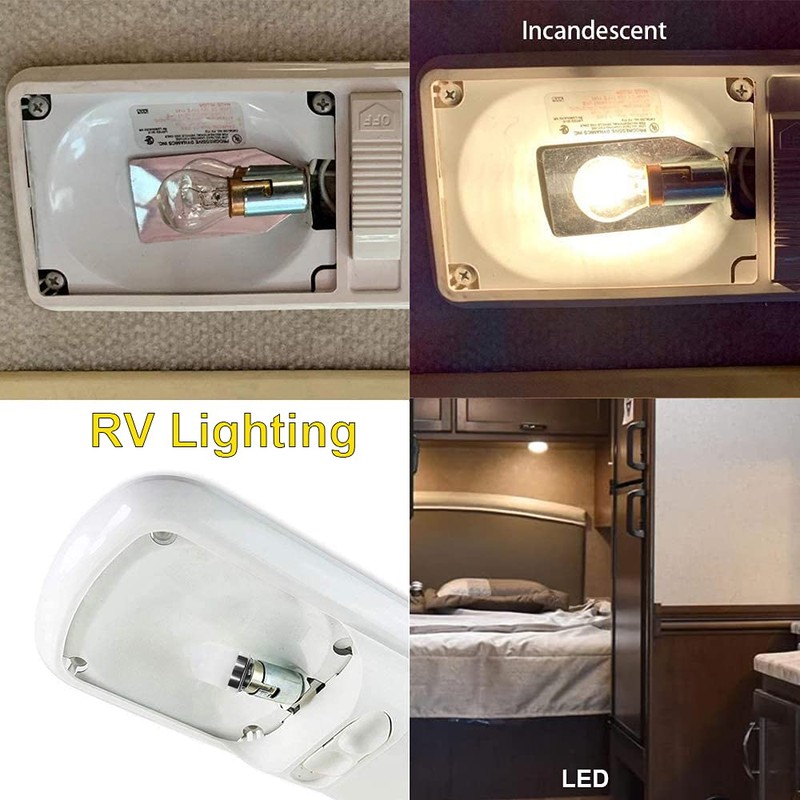 Makergroup 1141 BA15s Bayonet LED Bulbs 12V, Weatherproof 1156 S8