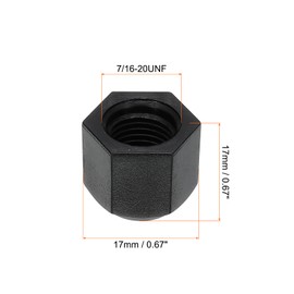 PATIKIL 1/4" Plastic Flare Cap, 7/16-20UNF Female Thread 12Pcs 45 Degree SAE Flare Tube Fitting Valve Cap Plug Stop for Air Conditioner Pipe Gas Line Hydraulic, Black