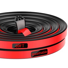 Truck Tonneau Cover Seal - Durable Rubber Tailgate Seal | Waterproof, Windproof & Noise-Reducing Trim | Ideal for Car, RV & Truck Canopy | Replacement (69FT/21meters)