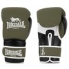 Lonsdale Barford Leather Boxing Gloves Olive/Black/White 10 oz
