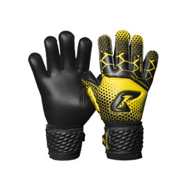CATCH & KEEP Goalkeeper Gloves Children's Claw Protector Yellow Size 3 I Professional Children's Goalkeeper Gloves with Finger Protection, Thumb Support & Thicker Wrist Support