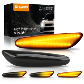 D-Lumina Dynamic Amber LED Side Indicator Sequential Flashing Light Compatible with B.MW E46 E36 E53 E81 E82 E83 E88 E90 E91 E92 E93 E60 E61