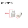 20 Pcs Nut Bolt Covers, White Plastic M14 Bolt Dome