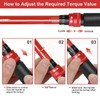 ATsafepro 3/8-Inch Drive Click Torque Wrench,Dual-Direction Adjustable,72-Tooth Dual Range Scales-5-50Ft-Lb/6.8-68Nm,Quick