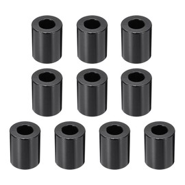 PATIKIL 10pcs M8 Aluminium Spacers, 5/16" ID x 5/8" OD Round Standoff Spacer, Unthreaded Metal Spacers for 5/16" M8 Screws Bolts, Black 3/4" Length