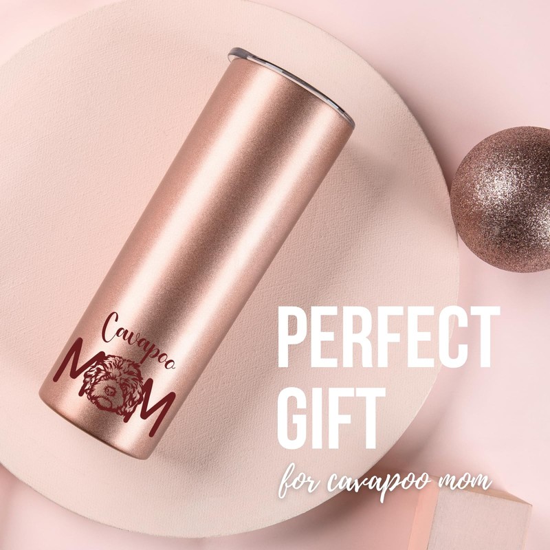 Onebttl Cavapoo Gifts for Women, Unique 20oz (590ml) Cavapoo Tumbler