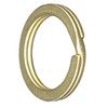 Double Ring Brass Key Chain Part Made in Japan Solid