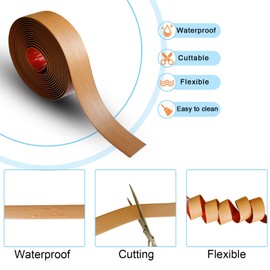 Floor/Door Flat Transition Strip & Self Adhesive Floor Vinyl Floor Edge Trim Laminate Floor Gap Covering Joining Strip
