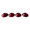 PrecisionGeek 4 x Anodised Aluminium Red Tapered Speaker Pads 20mm