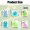 Nhemeylp 80PCS Mini Resin Animals, Glow-in-the-Dark Mini Figures, Tiny Decorative
